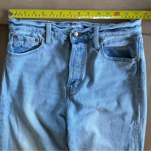 Pistola Light Blue Distressed Cassie Straight Leg Jeans - Picture 14 of 15